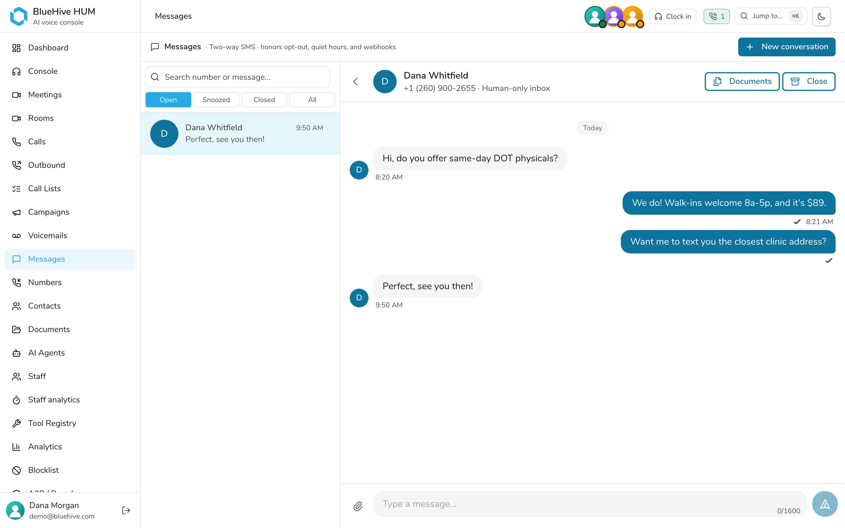 Richer messaging — light